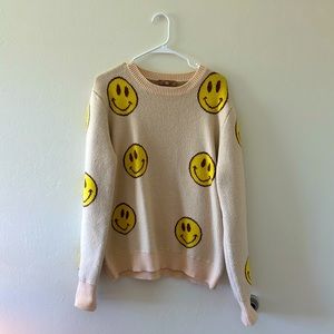 Copper Closet Smiley Face Sweater